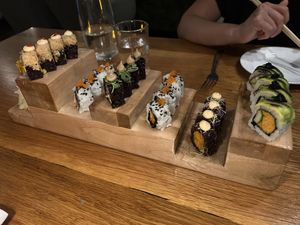 6 sushi roll appetizer  at Beyond Sushi in New York City