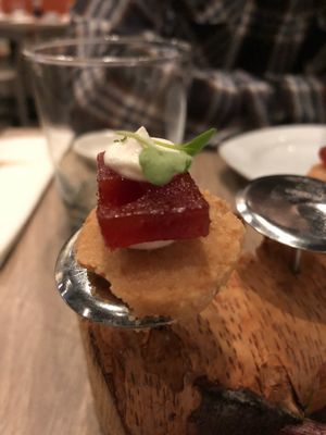 Teaser cookie with guava paste at Beyond Sushi in New York City
