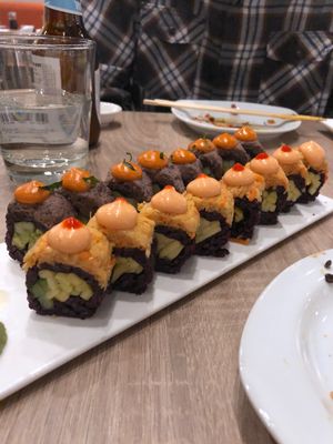 Fiesta & Spicy Mango rolls at Beyond Sushi in New York City