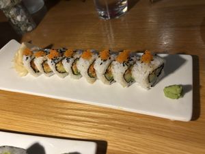 Spicy tuna roll at Beyond Sushi in New York City