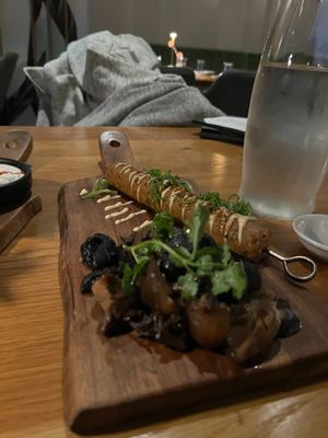 miso glazed pork skewer at Beyond Sushi in New York City