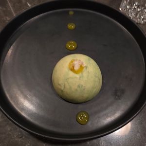 Coconut Pandan Mousse at Beyond Sushi in New York City