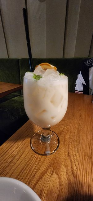 Coconut lemonade at Beyond Sushi in New York City