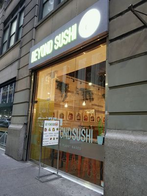 Exterior of 37th Street branch at Beyond Sushi in New York City