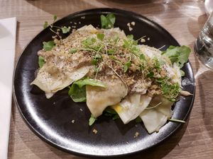 Seasonal dumplings at Beyond Sushi in New York City