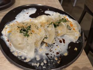 Dumplings at Beyond Sushi in New York City