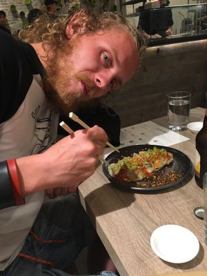 Vegan dumplings is the one of the most delicious food in beyond sushi ! at Beyond Sushi in New York City