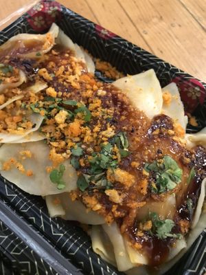 Delish dumplings! at Beyond Sushi in New York City