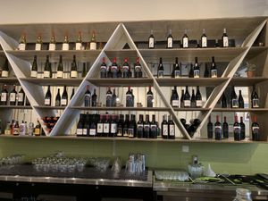 Wine selection  at Beyond Sushi in New York City