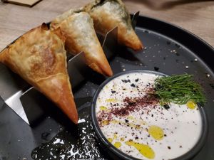 Spinacopita at Beyond Sushi in New York City