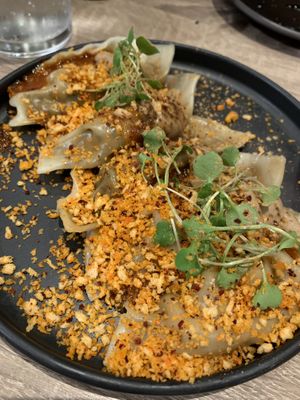 Dumplings at Beyond Sushi in New York City