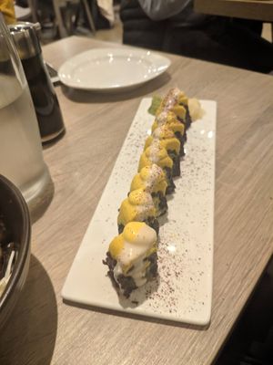 i really expected more from these (chic pea i think?) - didn't like them at all at Beyond Sushi in New York City