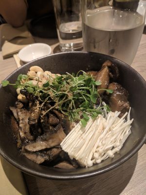 wild shroom noodle salad - this was good at Beyond Sushi in New York City
