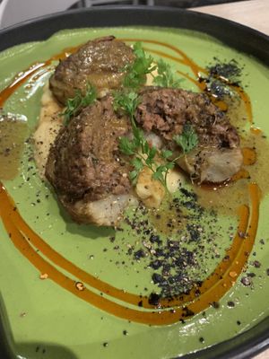 Stuffed artichoke hearts  at Beyond Sushi in New York City