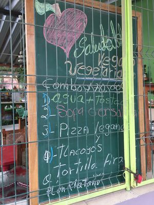 Menú at Corazon Saludable in Puerto Vallarta