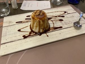 Panna cotta at Birra & Farina in Castelletto Sopra Ticino