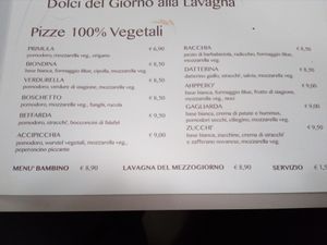 Ten vegan pizzas! at Birra & Farina in Castelletto Sopra Ticino