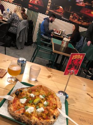 Tandoori pizza was simply delicious at The Dough Bros in Galway