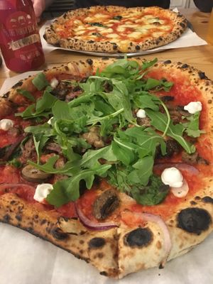You ricotta be kidding pizza with rocket - recommended!  at The Dough Bros in Galway