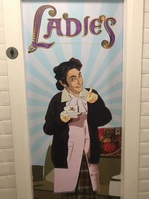 Mrs Doyle welcomes you to the ladies!  at The Dough Bros in Galway
