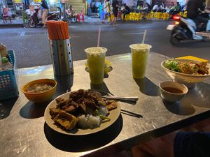 2 meals with sugarcane juice  at Chi Cu in Ho Chi Minh City