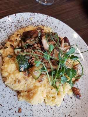 Polenta at Bistro Maha in Ljubljana