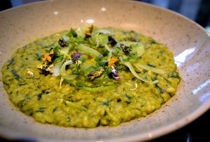 Risotto Primavera at Bistro Maha in Ljubljana