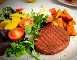 Naked Burger at Bistro Maha in Ljubljana