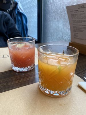 Fresh juices  at Bistro Maha in Ljubljana