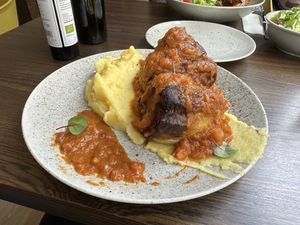 Filled pepper with mashed potatoes  at Bistro Maha in Ljubljana