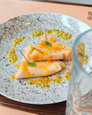 House specialy creppes at Bistro Maha in Ljubljana