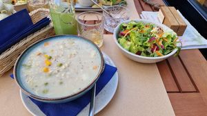 Barley soup at Bistro Maha in Ljubljana