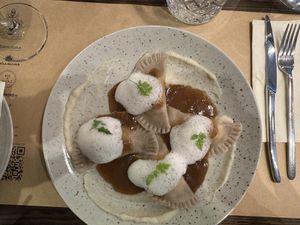 Dumplings  at Bistro Maha in Ljubljana