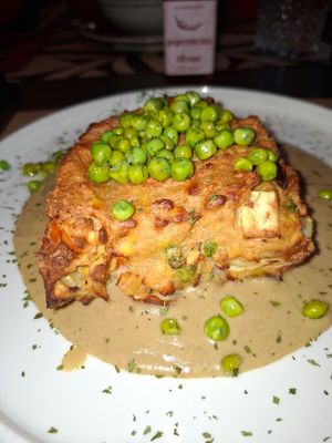 Lentil gratin at Bistro Maha in Ljubljana