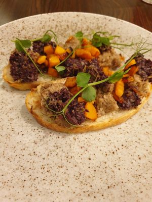 Amazing bruschetta! at Bistro Maha in Ljubljana