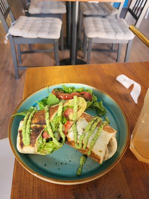Hummus Wrap at LYR Speciality Coffee and Food in Pecs