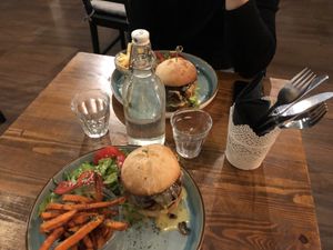 Fancy Burger  at LYR Speciality Coffee and Food in Pecs