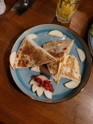 Peanut quessadilla at LYR Speciality Coffee and Food in Pecs