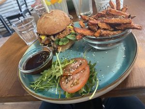 Fancy Burger  at LYR Speciality Coffee and Food in Pecs