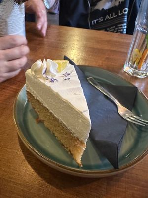 Lime cake at LYR Speciality Coffee and Food in Pecs