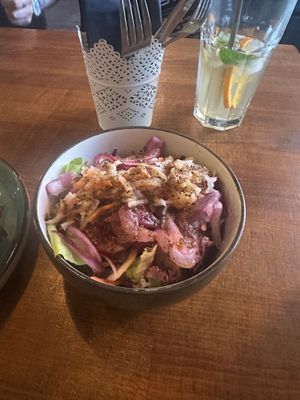 Side salad at LYR Speciality Coffee and Food in Pecs