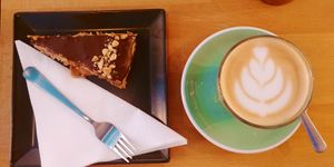 Cheesecake at LYR Speciality Coffee and Food in Pecs