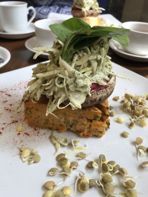 Vegan frittata  at Vinnie's Eatery in Cheltenham