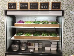 Choices for salad greens at Ugrean in Orlando