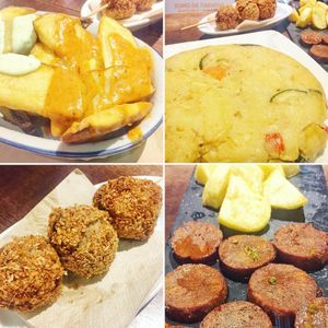 Tapas y raciones veganas at Cerveceria Victoria in A Coruna