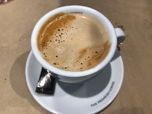 Café con leche de avena, también tenían de soja at Cerveceria Victoria in A Coruna