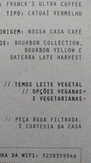 Leite Vegetal at Cafe da Krause in Pelotas