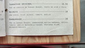 Menu at Cafe da Krause in Pelotas