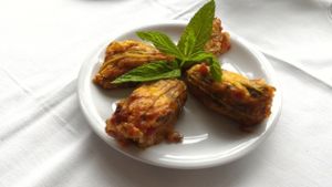 Squash Blomster at Talos Restaurant in Crete