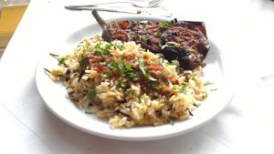 Oman Baildi at Talos Restaurant in Crete